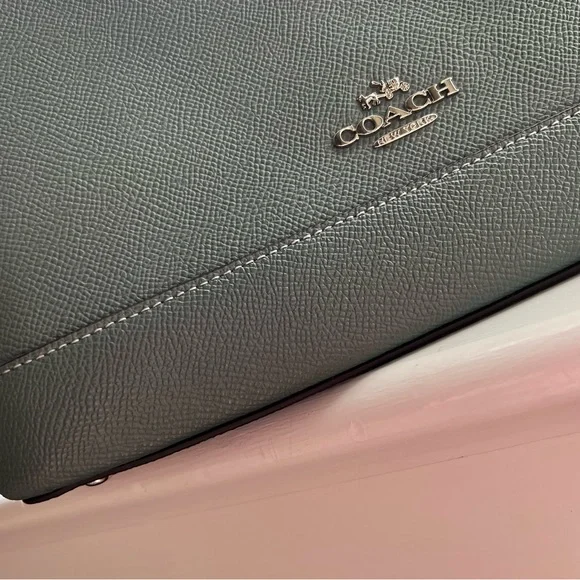 COACH MINI SIERRA SATCHEL IN LIGHT TEAL - Picture 11 of 15